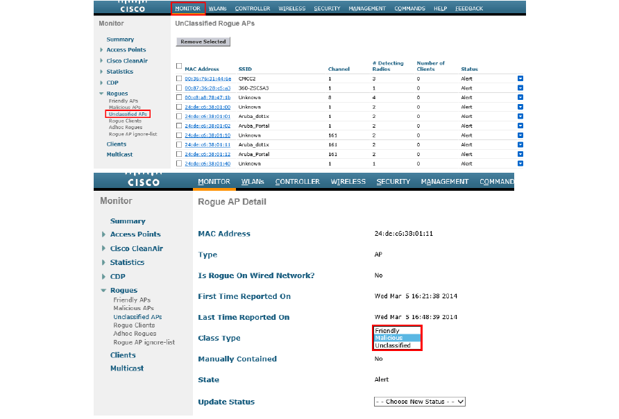 思科無線設(shè)備壓制這些非法AP
