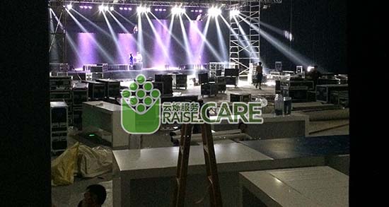 2014年中興新手機(jī)發(fā)布會(huì)無線覆蓋施工現(xiàn)場(chǎng)圖3