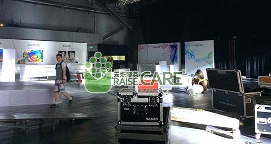 2014年中興新手機(jī)發(fā)布會(huì)無線覆蓋施工現(xiàn)場(chǎng)圖4