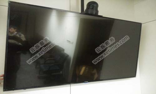 招商銀行北京支行安裝視頻會議系統(tǒng)設備施工現(xiàn)場圖1