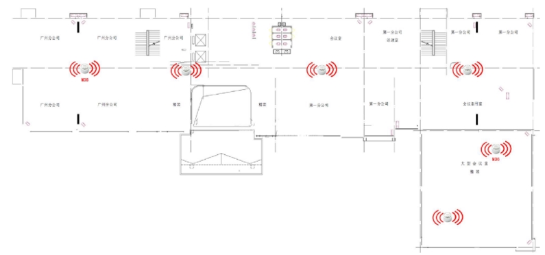 二層無線網(wǎng)絡(luò)覆蓋平面圖