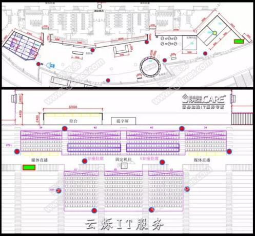 東風(fēng)標(biāo)致4008發(fā)布會現(xiàn)場無線AP點(diǎn)位圖